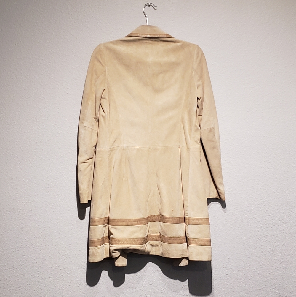 Banana Republic Suede Trench Coat - Picture 4 of 7